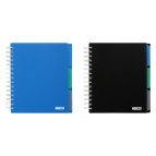 Зошит на спіралі В5 120арк Buromax пласт обкл 3 розд. Classic кл. BM.24355911-**