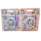 Блокнот 7*8см 64арк Єдиноріг з ручкою, асорті НLL-002-PA