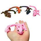 Іграшка пластик 3Д-принт Дракон райдужний 24см , асорті SA1779