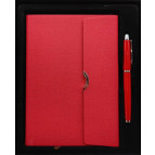 Блокнот А5 96арк Лидер 25-100 з магніт. клапаном та ручкою роллер у подарунковій коробці