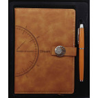 Блокнот А5 96арк Лидер 25-524-2 з магніт. клапаном та ручкою роллер у подарунковій коробці