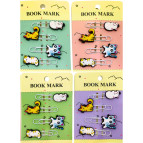 Закладки для книг Лидер Скріпка з прикрасой 4шт. Киці асорті 3549-1