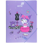 Папка А4 Kite пластик на гумках Kuromi HK25-247-1