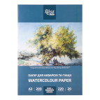 Папір для акварелі А3 ПАПКА Rosa Studio 200-220г/м2 20арк Середнє + Дрібне зерно 16931013