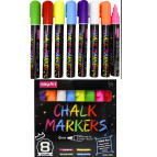 Набір крейдових маркерів 8шт MagiArt 6мм Неон №6166-А-8