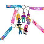Брелок гумовий K-POP, Кей Поп - Мисливці на демонів 7см зі стрічкою, асорті №25-2-888