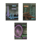 Блокнот на спіралі А6 48арк картон обкл Buromax Metropolis кл. BM.24645101-**