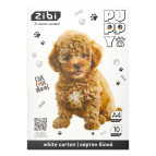 Картон білий А4 10арк ZiBi KIDS Line CATS DOGS 230г/м ZB.1990-22