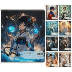 Набір зошитів предметних B5 10шт 8предм 48арк ZiBi клітинка ANIME ZB.1704-99