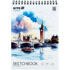 Альбом для акварелі скетчбук А4 Kite Creative 20арк 230г/м спіраль K-1284