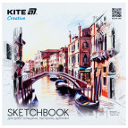 Альбом для графіки скетчбук Kite Creative 21*21см 30арк 110г/м Art склейка K-1279