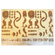 Папір для 3D-декупажа В2 50*70см 99033 Золотые львы