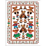 Декупажна карта KREUL В2 50*70 KR-740020-65 МИШКИ ТЕДДИ