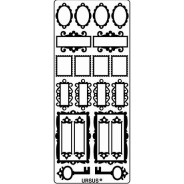 Наклейка скрапбукинг URSUS 10*23см Фурнитура и ключи, Золото UR-59100092