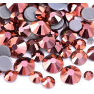 СТРАЗИ термозакріпляючі для тканин 2мм металік Червонное золото 10шт. ЕВ-СЧ-3-10