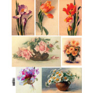 Декупажна карта 29,5*42см ЕВ-Д017 КВІТИ