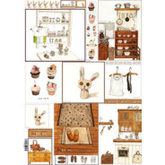 Декупажна карта 29,5*42см ЕВ-Д020 WELCOME