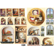 Декупажна карта 29,5*42см ЕВ-Д023 БУРГУНДИЯ. НАТЮРМОРТЫ И ПЕЙЗАЖИ ЕВ-Д023