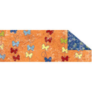 Картон двосторонній URSUS 20*30 300г ОРАНЖЕВИЙ Метелики UR-12272205R