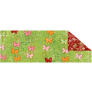 Картон двосторонній URSUS 20*30 300г ЗЕЛЕНИЙ Метелики UR-12292205R