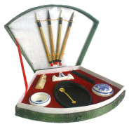 Набір для каліграфії D.K. Art-Craft (4пензеля, туш, підставка) 14403