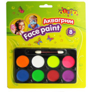 Аквагрим для обличчя фарби Face Paints Kidis 8кол. 7767/9153