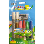 Клей з блискітками набір HS 8кол 98716