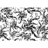 Декупажна карта KREUL 33*48см Чорне та біле барокко KR-B8144