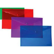 Папка-конверт А4 з кнопкою FORMAT прозор. 38301