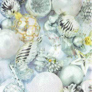 Салфетка для декупажа ! Поштучно 1/5 ! 33*33см 463400 Новогодние украшения