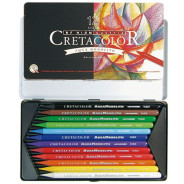 Олівці акварельні Cretacolor набір 12кол в метал кор MONOLITH 25012