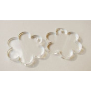 Заготовка акрил прозора Albinos (2шт.) Квіточки №1 d2.5см АЛБ-А00007