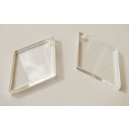 Заготовка акрил прозора Albinos (2шт.) Ромби 2,5*3,5см АЛБ-А00009