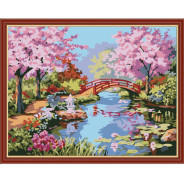 Картина  по номер. на холсті 40*50см Идейка MG190/КН190 Японський сад