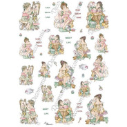 Декупажна карта рисова 35*50см RISE 5250 Дамське щастя