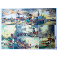 Декупажна карта 29,5*42см 60г/м 07673 Млини Голандії