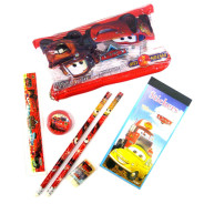 Косметичка-пенал DSN AX-808-CR Car + канцнабір 6пр.