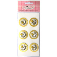 Прикраси для скрапбукінга самокл. EnoGreeting HM-000-13 Місяць 6шт