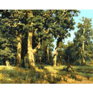 Картина по номер. на холсті 40*50см Бебилон Турбо VP405 Дуби Вечір худ. Шишкін Іван