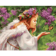 Картина по номер. на холсті 40*50см Бебилон Турбо VP435 Поцілунок метелика