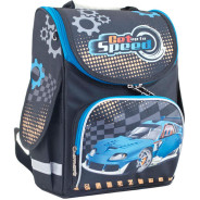 Ранець каркасний 1Вересня Yes Smart 553424 Blue car PG-11 34*26*14см