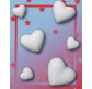 Фігурки-набір гіпс для декор панно  СЕРДЕЧКИ 6шт.