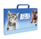 Портфель А4 StarPak 'Animal Planet' картон пустий на кнопках 260399