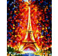 Картина по номер. на холсті 40*50см Бебилон Турбо MG076 Ейфеліва вежа у вогнях, аналог MS328