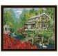 Картина  по номер. на холсті 40*50см Идейка MG159 Будинок у ставка