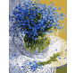 Картина  по номер. на холсті 40*50см Идейка КН1069 Незабудки