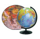 Глобус настільний 32см ИПТ з подсветкою, на пласт ножке, лакирований, Фізичний + Політичний (укр. мова)