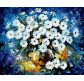 Картина по номер. на холсті 40*50см Бебилон Турбо VP058/KH1084  Белые ромашки