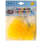 Гумки для плетіння Rainbow Loom 200шт. полупрозорі Жовті 1005 +крючок