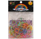 Гумки для плетіння Rainbow Loom 200шт. зебра Асорті мікс полупрозорі 1337 +рогатка +гачок